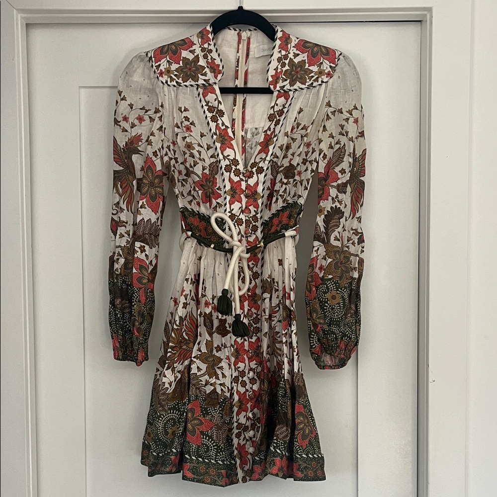 Zimmerman Floral Print Women's Dress with Belt